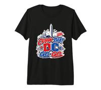Crank That Go-Go Washington DC Music Vintage Rosso Blu Maglietta Premium
