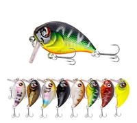 Crankbait con disegno di legge quadrato poco profondo galleggiante da 4,5 cm 7,4 g - Esca dura in acqua superficiale for la pesca alla trota spigola