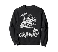 Crankbait Fishing Lure - Cranky Fisherman Tee Felpa