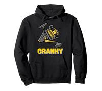 Crankbait Fishing Lure - Cranky Fisherman Tee Felpa con Cappuccio