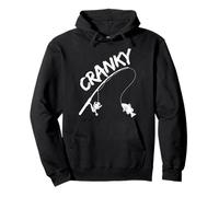 Crankbait Fishing Lure - Cranky Fisherman Tee Felpa con Cappuccio