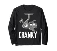 Crankbait Fishing Lure - Cranky Fisherman Tee Maglia a Manica