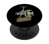 Crankbait Fishing Lure - Cranky Fisherman Tee PopSockets PopGrip Adesivo