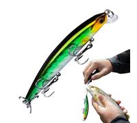 Crankbait Fishing Lures - Esca artificiale dura realistica resistente agli urti, esca affondante per acqua salata, fiumi, laghi, barriere di valle, mare