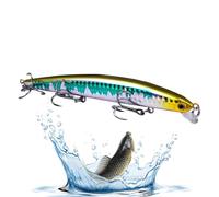 Crankbait Fishing Lures - Esca realistica in legno duro resistente agli | Esca affondante Jerk Bait per barriere esterne, tombe, fiumi, laghi, serbatoi, mare