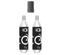 Crankbrothers Cartuccia CO2 20g 2 pezzi con gonfiatore