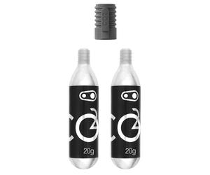 Crankbrothers Cartuccia CO2 20g 2 pezzi con gonfiatore