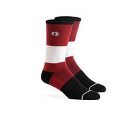 Crankbrothers Icona MTB Casual Calzini Unisex-Adulto Taglia unica rosso/nero/bia