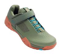 Crankbrothers Mallet E Speed Lace, Scarpe da Ciclismo Unisex-Adulto, Verde E Blu, 43 EU