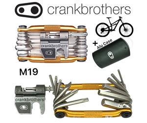 Crankbrothers Mini 19 Bicicletta MTB Ebike Kettenieter Torx Multi Attrezzo Oro