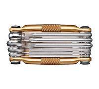 Crankbrothers Multitool M10/Oro,Bicicletta Risanamento Strumento,Mini Strumento