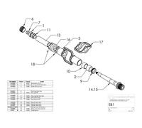 Crankbrothers Pedali Egg Beater 1 Silver / Black