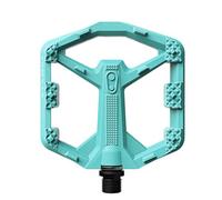 Crankbrothers Stamp 0 - Pedali piatti per MTB e BMX, corpo leggero in materiale composito, presa con 12 perni, turchese, S