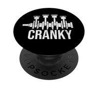 Cranky Motore Motore Motore Auto Auto Amante Meccanica Festa del Padre PopSockets PopGrip Adesivo