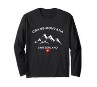 Crans-Montana Alpi Svizzere Sci Alpino Svizzera Sci Maglia a Manica