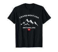 Crans-Montana Alpi Svizzere Sci alpino Svizzera Sci Maglietta