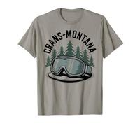 Crans-Montana - Sci da Montagna Invernale Maglietta