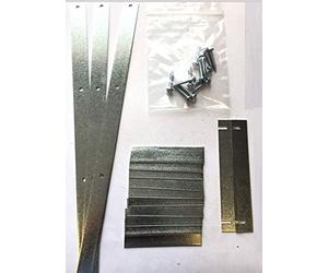Cranville, kit di giuntura per rastrelliera di vino, modello zincato