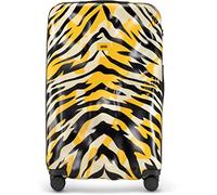 CRASH BAGGAGE Icon Large | Trolley Rigido Valigia da Viaggio (79x50x30 cm) Design Italiano 99 L Capacità 4 ruote girevoli 100% in Policarbonato Chiusura a combinazione Tiger Camo (L)