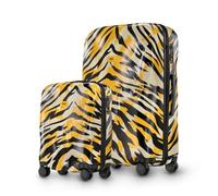 CRASH BAGGAGE Icon Set | 2 Trolley rigidi da Viaggio (S + L) Bagaglio a mano e Valigia di Design Italiano con Chiusura TSA Certificata e 4 Ruote girevoli 100% in Policarbonato Tiger Camo