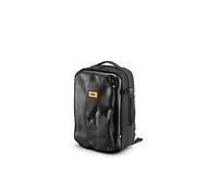 CRASH BAGGAGE Iconic Backpack | Zaino Multitasche con Guscio Rigido e Protettivo Design Ammaccato Porta Laptop e Tablet Schienale Ergonomico Maniglia Esterna e Laterale (46x32x20 cm) Black