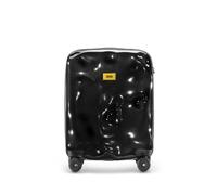 CRASH BAGGAGE Lunar Large | Trolley Rigido Bagaglio a Mano (55x40x22 cm) Design Italiano 35 L Capacità 4 ruote girevoli 100% in Policarbonato Chiusura a combinazione Infinty Black (S)