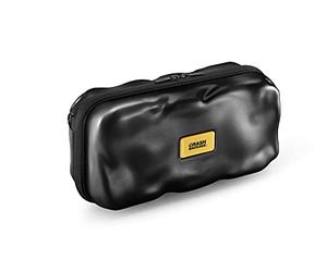 CRASH BAGGAGE Maxi Icon | Borsa a Mano Unisex Borsa a Spalla con Custodia rigida Tracolla Removibile e Regolabile Zip a doppia Apertura e Maniglia con Cinturino Design Ammaccato Colore Black