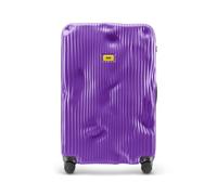 CRASH BAGGAGE Stripe Large | Trolley Rigido Valigia da Viaggio (79x50x30 cm) Design Italiano 100 L Capacità 4 ruote girevoli 100% in Policarbonato Chiusura a combinazione Grape Violet (L)