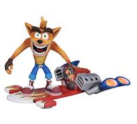 Crash Bandicoot Figura D'Azione Deluxe Con Jet Board Da 5,5 Pollici