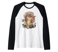 Crash Bandicoot N'Sanity Beach Retro Tattoo Art Video Game Maglia con Maniche Raglan