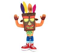 crash bandicoot Play by Play - Peluche in peluche con maschera aku aku Original Activision Videogame, 32 cm