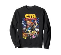 Crash Bandicoot Team Racing Checkerboard Collage Video Game Felpa