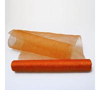 Crash di Organza Runner Arancione - Larghezza 28 cm - Rotolo 5 Meter - 68280 20 della R 280