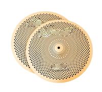 Crash Piatti Piatto Charleston Da 14 Pollici Con Silenziamento A Basso Volume Per Batteristi Che Praticano Al Coperto Un'ampia Gamma Di Usi(Gold Color)