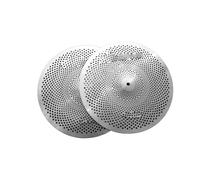 Crash Piatti Piatto Charleston Da 14 Pollici Con Silenziamento A Basso Volume Per Batteristi Che Praticano Al Coperto Un'ampia Gamma Di Usi(Sliver Color)