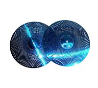 Crash Piatti Piatto Charleston Da 14 Pollici Con Silenziamento A Basso Volume Per Batteristi Che Praticano Al Coperto Un'ampia Gamma Di Usi(Blue Color)