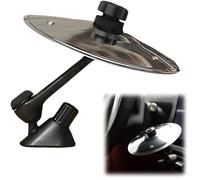 Crash - Piattino per auto per sfiato auto, piatto crash a batteria, mini piattino con clip, Car Crash Cymbals Air Vent (Argento, 1 PCS)