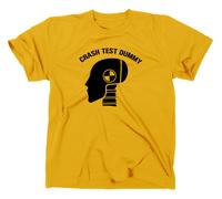 Crash Test Imitazione T-Shirt Dummies Stuntman Simbolo Completo Divertente