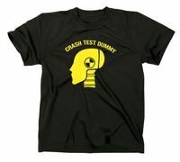 Crash Test Imitazione T-Shirt Dummies Stuntman Simbolo Completo Divertente