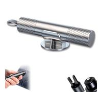 Crashescape Mini - Emergency Window Breaker & Seatbelt Cutter, Crashescape Mini Hardpointing Safe Hammer, Car Escape Tools for Land & Underwater (Silver)