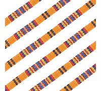 CRASPIRE 10 Yard/Rotolo Cordoncini di Stoffa Etnica Boho 5mm Corda Intrecciata Piatta Corda di Poliestere Filo Tessuto per Fai da Te Fatti A Mano Confezioni Regalo Braccialetto Collana Forniture
