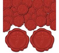 CRASPIRE 100 pz Sigillo di Cera Rossa Adesivi Flying Phoenix Inviti di Nozze Busta Etichetta Sigillante Vintage Autoadesiva per Confezioni Regalo Biglietti di Auguri di Compleanno Realizzazione