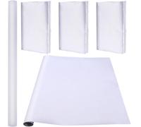 CRASPIRE 110 x 42 cm Panno di Seta per Rilegatura di Libri Superficie in Tessuto Bianco Copertina per Libri con Retro in Carta Forniture per Rilegatura Protezione per Copertine di Libri per Libri