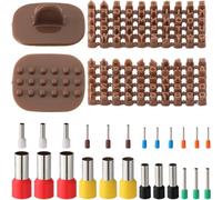 CRASPIRE 141 pz Timbri con Lettere e Numeri 8 Dimensioni Stampini Fustelle Set Argilla Biscotto Alfabeti Iniziali Simboli AZ Kit Piccoli Strumenti Pressa Goffratura Taglierina per Biscotti Ceramica