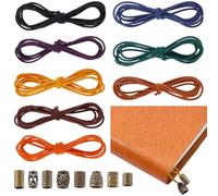 CRASPIRE 16 pz 8.8 Yard Elastici per Notebook TN Traveler Corde di Gomma Elastica in Poliestere di Ricambio con 8 Fermagli Decorativi Kit di Riparazione Fai da Te Inserto di Ricarica per La Creazione