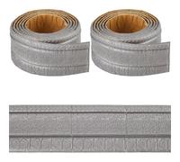 CRASPIRE 181×3.15 Pollici Modello Vite PMolding Staccare Bastone Autoadesivo Grigio Schiuma Flessibile 3D Bordo Carta da Parati Decorativa Appiccicosa Bordatura Parete Battiscopa Linee Specchio