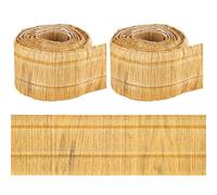 CRASPIRE 181 x 3.14 Pollice Peel And Stick Wallpaper Border Crown Molding Peru Wood Grain Autoadesivo Flessibile 3D Battiscopa Trim Vintage Mirror Sticky Wall Edging Lines Base Lines Foam per Hotel