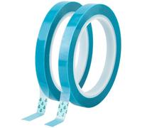 CRASPIRE 2 Rotolo di Nastro Adesivo Blu Liscio da 0.41 Pollici X 164 Piedi Pellicola Trasparente Pellicola Trasparente Adesivo Pet Nastro Adesivo di Protezione Scivoloso per Fissare Cassetti