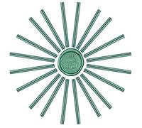 CRASPIRE 20 Pezzo Stick di Cera Sigillante Pistola per Colla 11mm per Sigillo di Cera Vintage Timbro E Biglietti D'Invito per Lettere Bottiglia di Vino Confezione Regalo Decorazione (Verde Scuro)