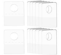 CRASPIRE 200 pz. Linguette Trasparenti per Appendere Foro per Fessura Linguette Adesive Trasparenti per Appendere Linguette Autoadesive per Appendere Linguette in Plastica per Appendere Ganci